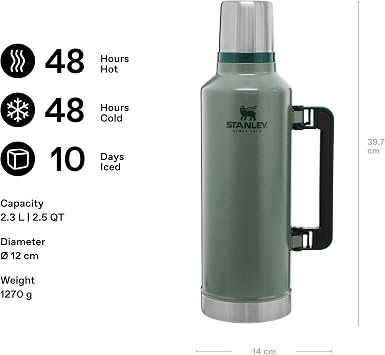 Stanley Classic Legendary Vakumlu Çelik Termos, 2.3 L