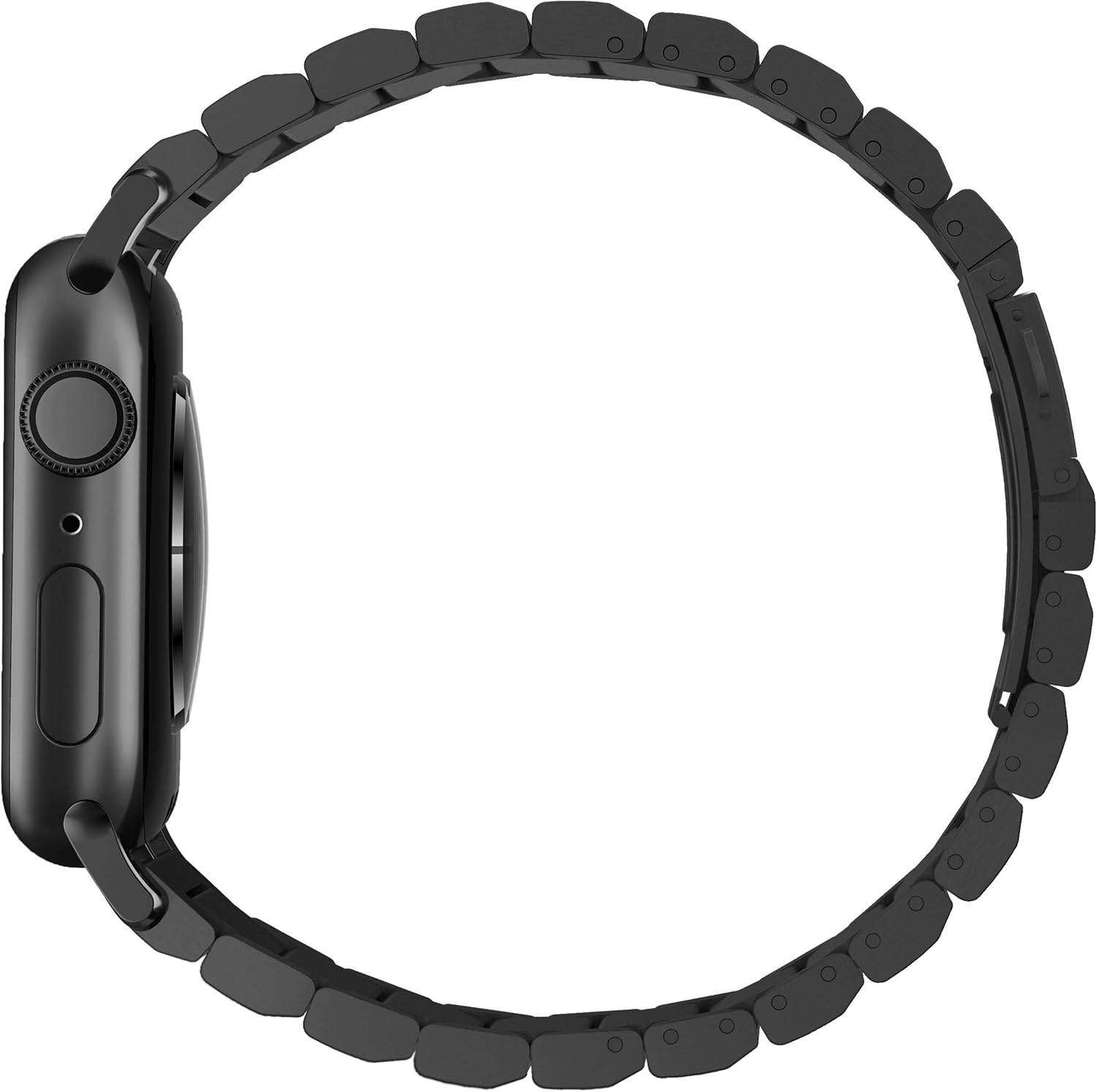 NOMAD Black Steel Band for Apple Watch 44mm/42mm | Black Hardware