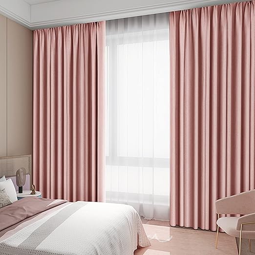 Amazon 遮光カーテン Uvカット 保温保冷 機能性 ドレープカーテン 清潔 寝室 カーテン 女子 優雅 形状記憶加工済み 2枚セット ピンク モダン 布 新築祝い 兄弟部屋 一人暮らし 防音カーテン 断熱カーテン 静セット 新築祝い B1 8 気性が良い レースカーテン オンライン通販