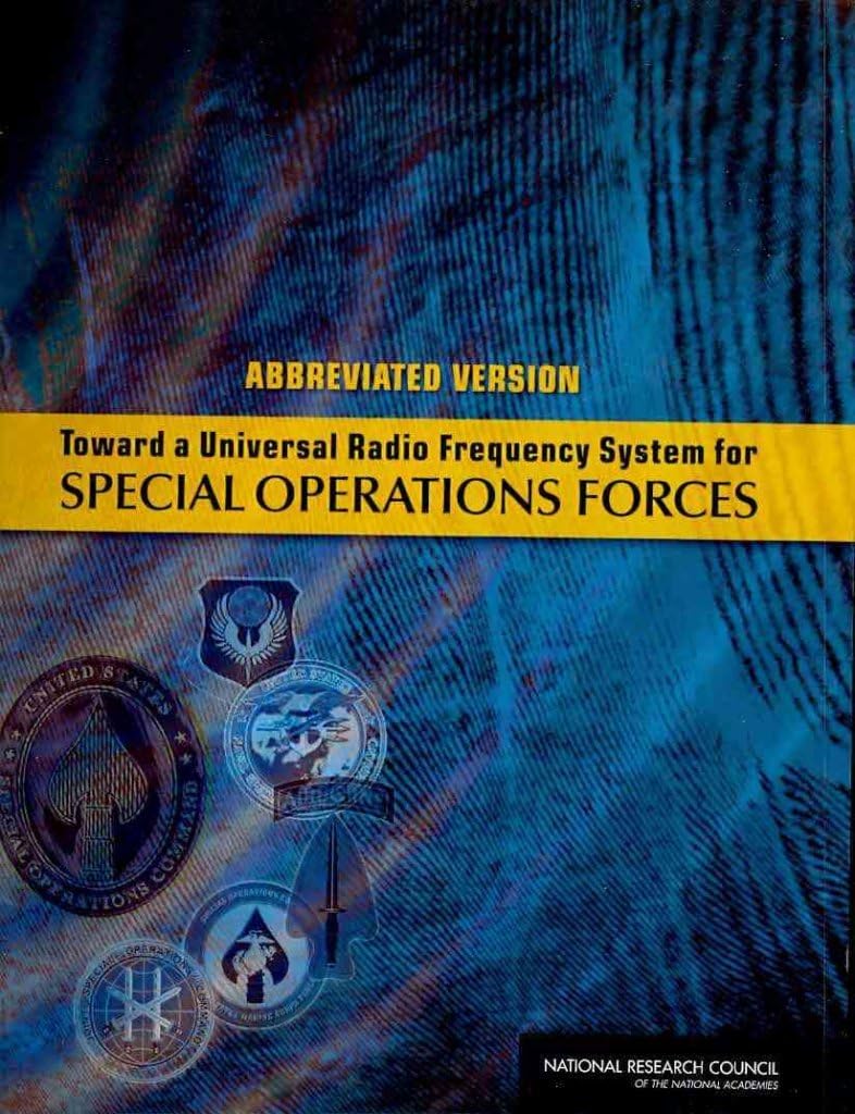 Toward a Universal Radio Frequency System for Special Operations Forces: Abbreviated Version