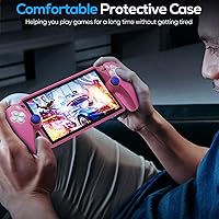 Vista 27 de FYOUNG Funda protectora para PlayStation Portal, funda protectora de silicona suave con protección completa y agarre antideslizante para el pulgar