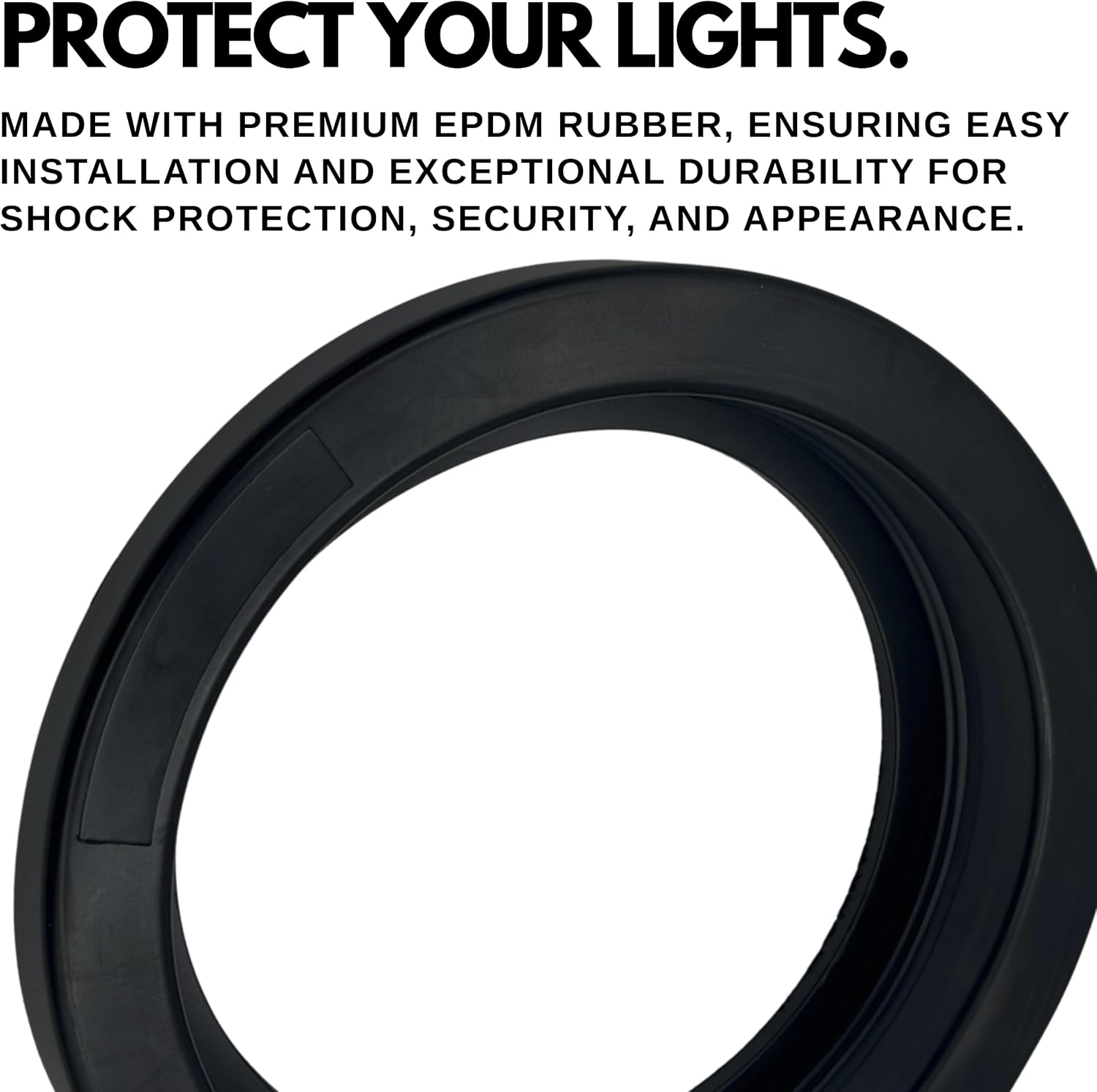 All Star Truck Parts] 4" Inch Round Rubber Grommet for Vehicle Lights Side Marker Stop Turn Tail Light Covers Rings for Truck Trailer Kenworth Peterbilt 10pcs