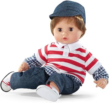 Gotz Boy Muffin 13" Soft Body Baby Doll with Brown Hair and Brown Eyes