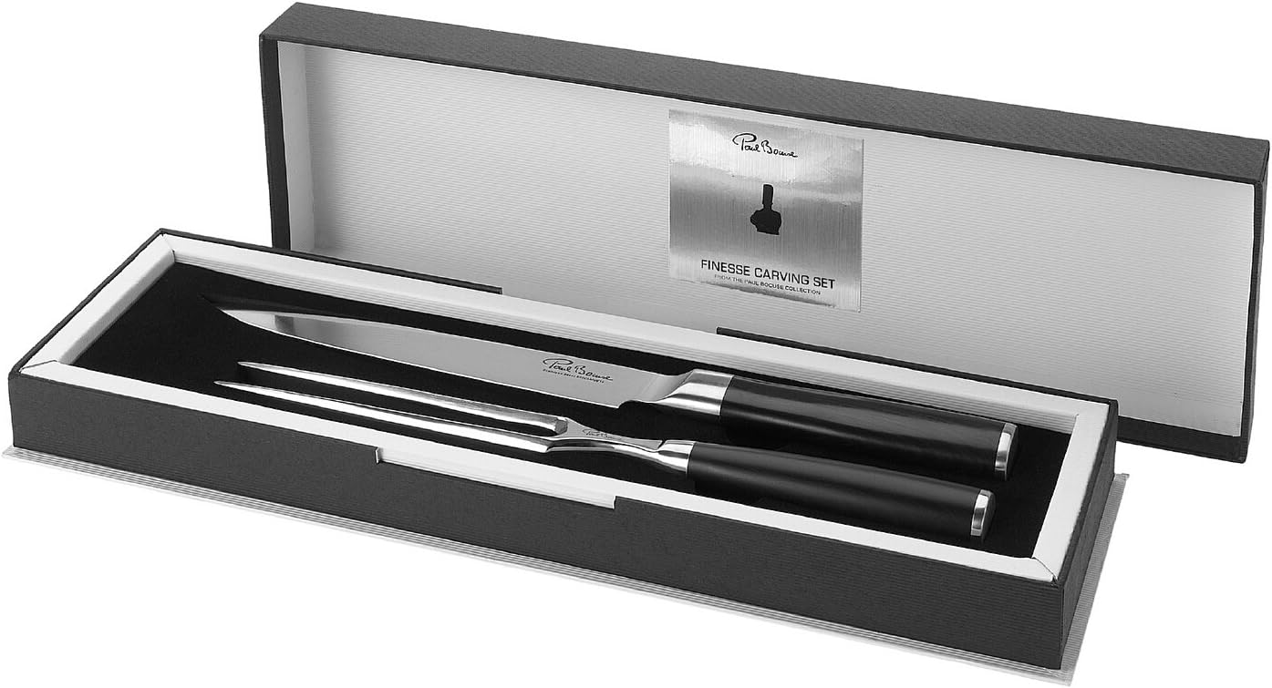 Carving set - black/silver