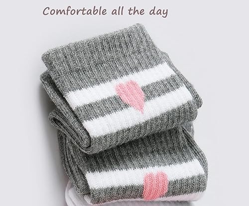 Miniatura 7 de CHUNG Paquete de 810 calcetines deportivos de algodón básico para niños y niñas, uniforme escolar de otoño, casual, deportes