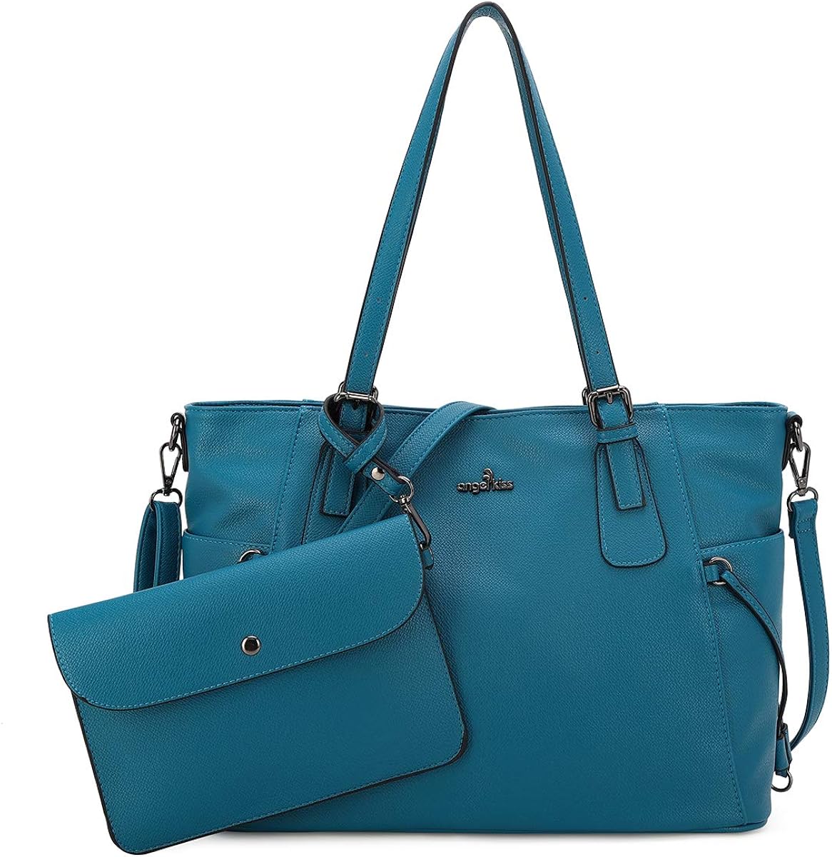 Large Leather Satchel Handbag Women Tote Bag Crossbody Bags Big Capacity Travel Shouleder Handbags with Cosmetic Bag