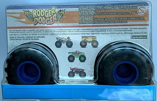 Miniatura 4 de DieCast Hot Wheels 2022 Monster Trucks Rodger Dodger de gran tamaño, escala 1:24