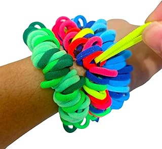 3 Pack Skin Picking Wrist Cuff Skin Picking Fidget Bracelet Stretchy Loom Picking Fidget for Trichotillomania Nail Biters Hair Pulling