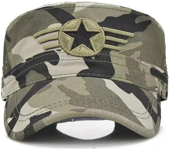 Air Force Flat-top Cap Baseball Hat Embroidery Cap Camouflage Military Cap