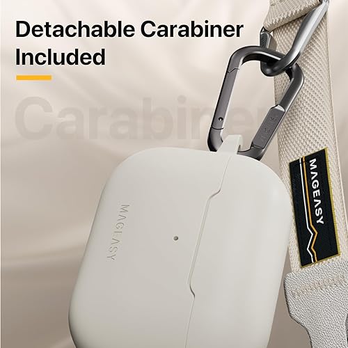 Miniatura 7 de MAGEASY Funda diseñada para AirPods Pro 2, funda protectora a prueba de golpes para AirPods Pro y Pro 2, resistente a las manchas, suave y agradable