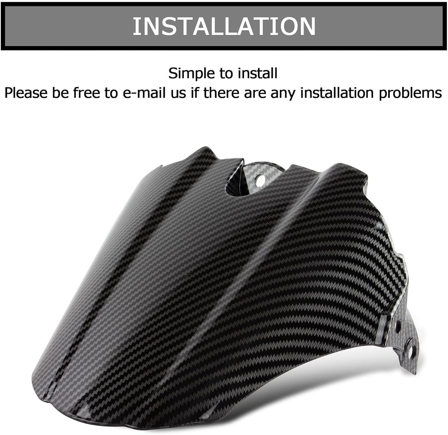 Rear Mudguard Tire Hugger for GSXR1000 K5 2005 K7 2007(Carbon)