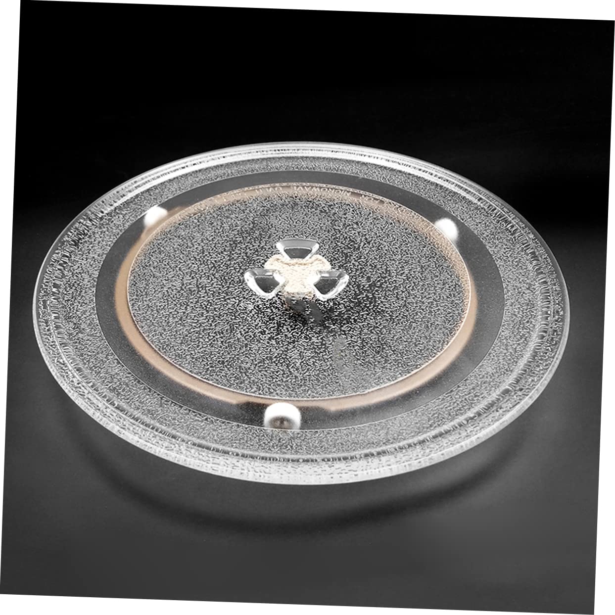 Anillo Giratorio Soporte Plástico Resistente Alta Temperatura para Microondas 2 Piezas Función de Rotación para Plato Giratorio Microondas