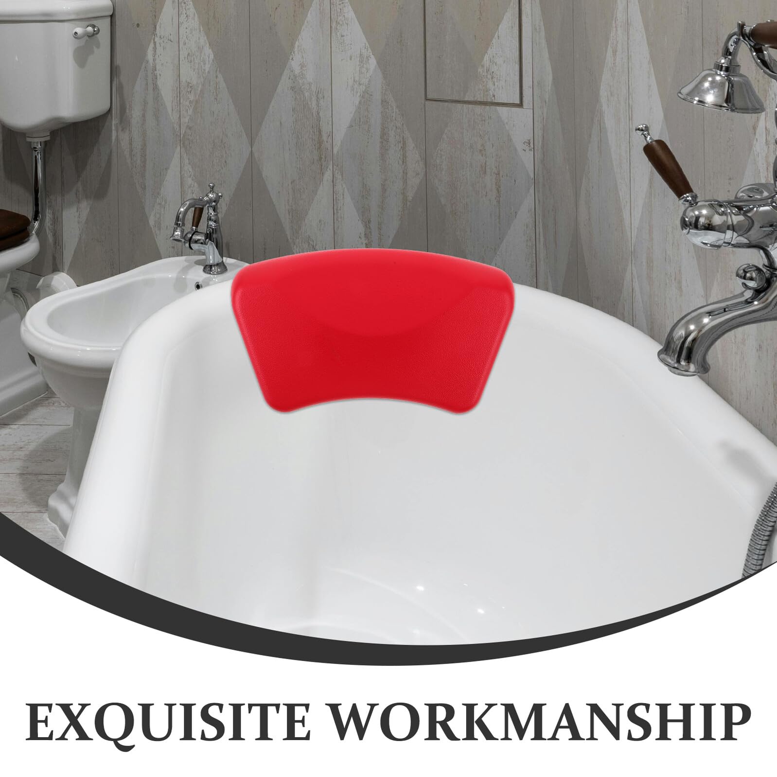 Didiseaon Cojines de Bañera Antideslizante para Baño SPA Relajación Almohada de Baño Cómoda para Mujeres Hombres Adultos Cuello Descanso