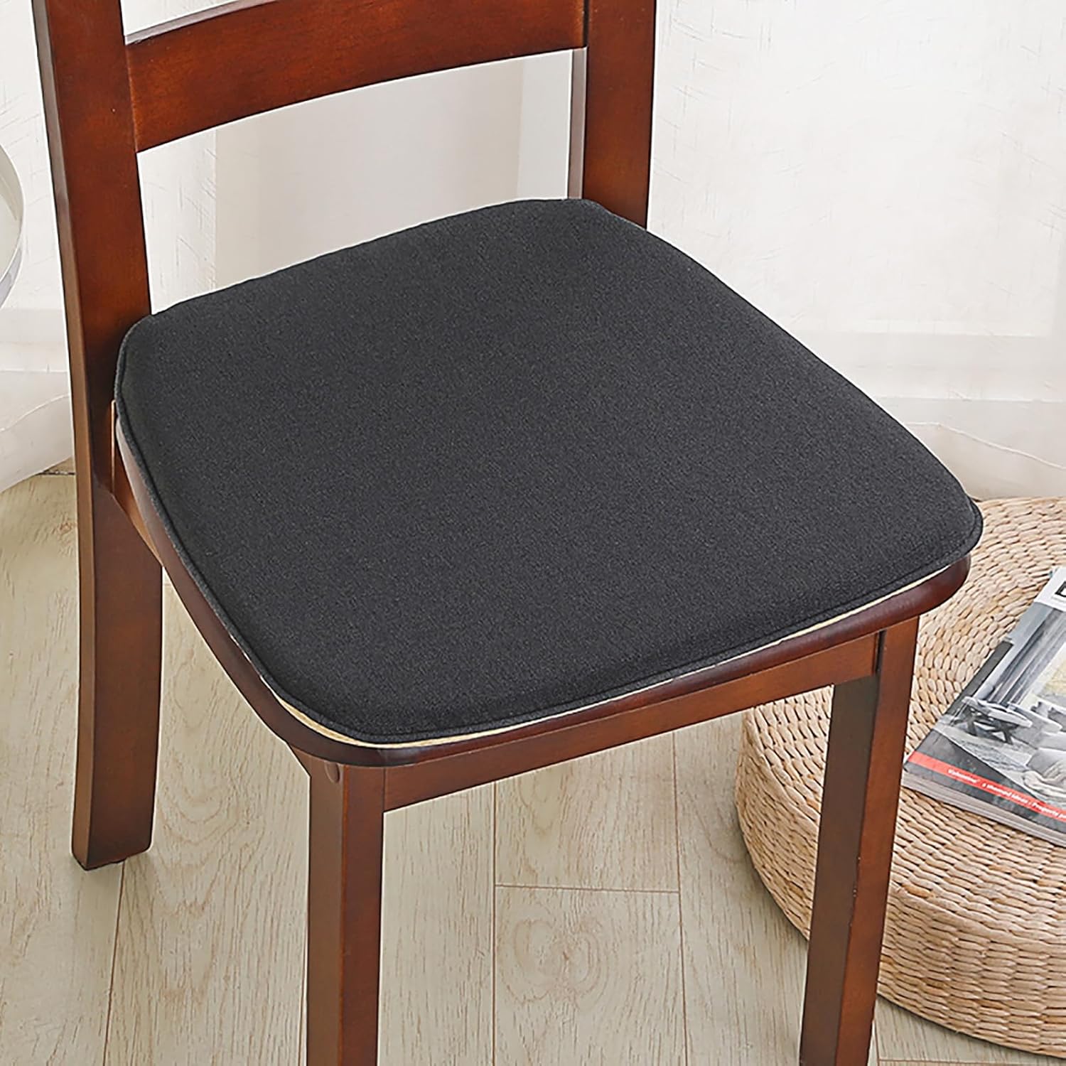 U Shaped Dining Chair Cushions Set of 1/2/4, Breathable Cotton and