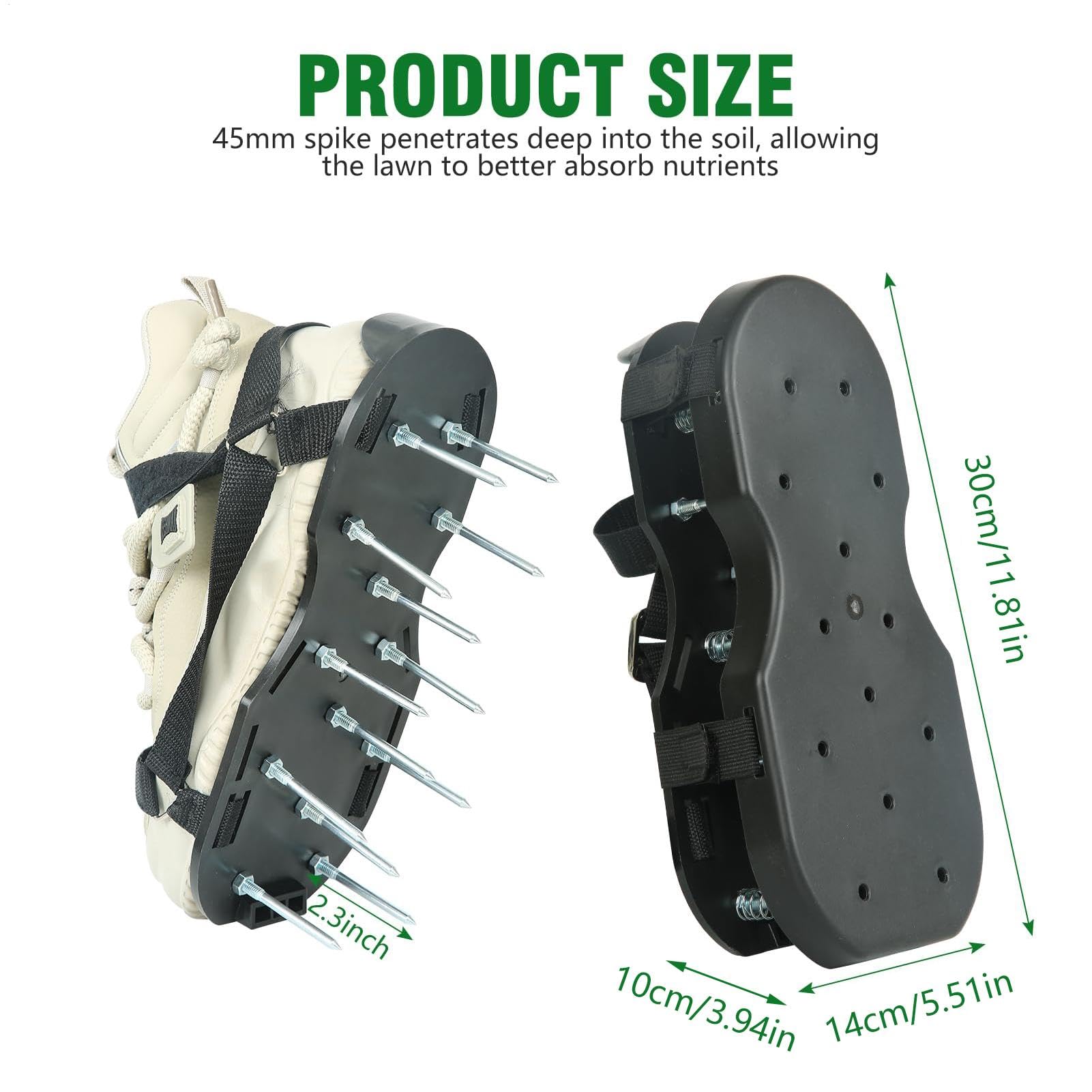 Grass Aerator, chaussures d'aération pour pelouse Aérateur de sol avec un