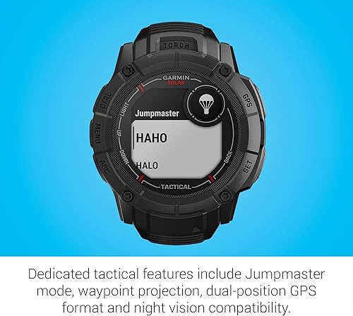 Miniatura 5 de Garmin Instinct 2X Solar - Tactical Edition, Rugged GPS Smartwatch, Built-in Flashlight, Ballistics Calculator, Solar Charging Capability, Black