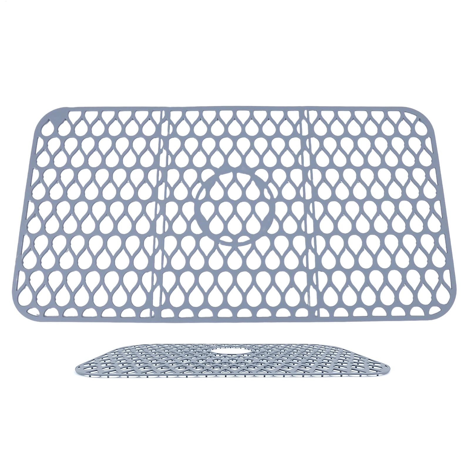 Alfombrilla de silicona para el fregadero de la cocina, ideal para secar platos y sartenes.