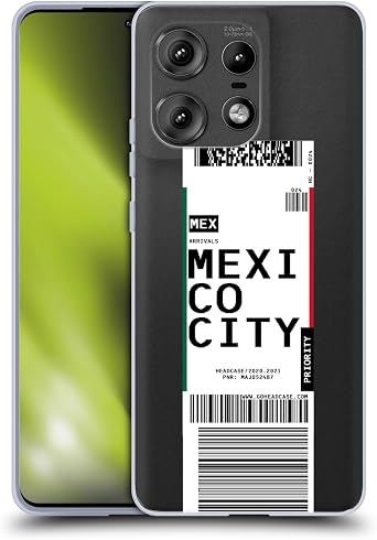 Head Case Designs Mexico City Luggage Tags 2 Soft Gel Case Compatible with Motorola Edge 50 Pro