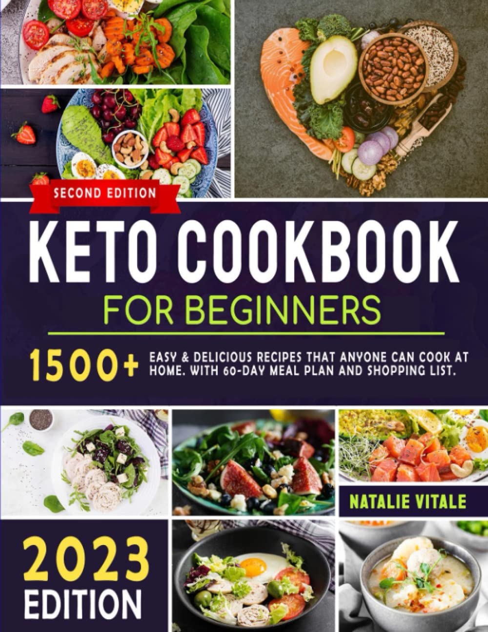 Keto Cookbook for Beginners: 1500+ Easy & Delicious Recipes That Anyone Can Cook at Home. With 60-Day Meal Plan and Shopping List.      Paperback – November 6, 2022