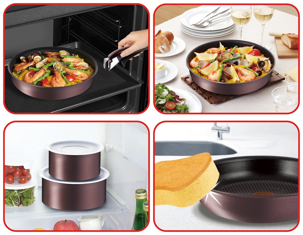 Amazon.co.jp: T-fal インジニオ・ネオ IHロゼブラウン セット6