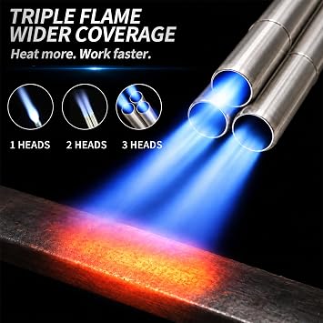 Triple Head MAPP Torch Made By Brass