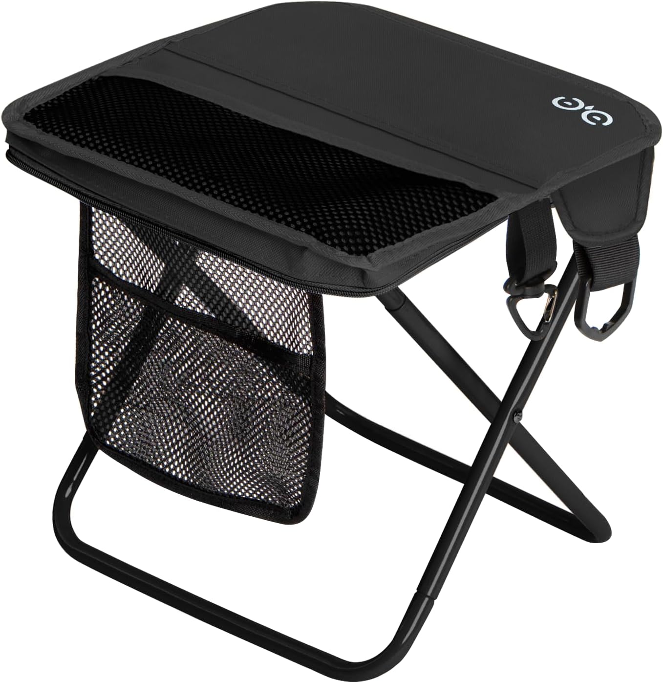 Camping Stool Upgraded FoldableStool, Aluminum Alloy Bracket, 6 Ways to Carry Portable outdoorfolding Chair with Pocket for Queuing, Fishing,Hiking Tours, BBQ, Parties, Outdoor Camping Accessories