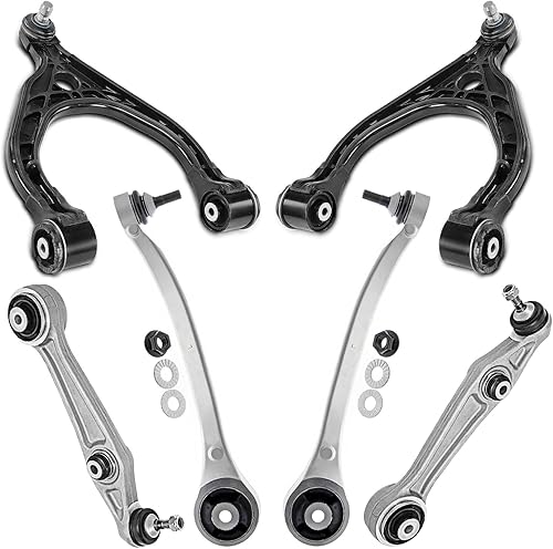 Miniatura 108 de Detroit Axle - Kit de suspensión delantera RWD para Chrysler 300 Dodge Charger Challenger Magnum 2 brazos de control superior con rótulas 2 rótulas