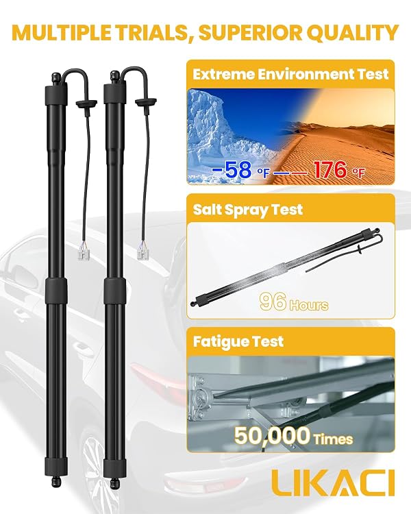 LIKACI Power Tailgate Lift Supports Hatch Struts Compatible with Nissan Rogue 2014-2019 Rear liftgate Shocks Electric Trunk Actuator Replace for 905614ba4a, 90561-4ba4a, L&R by Likaci - Image 5