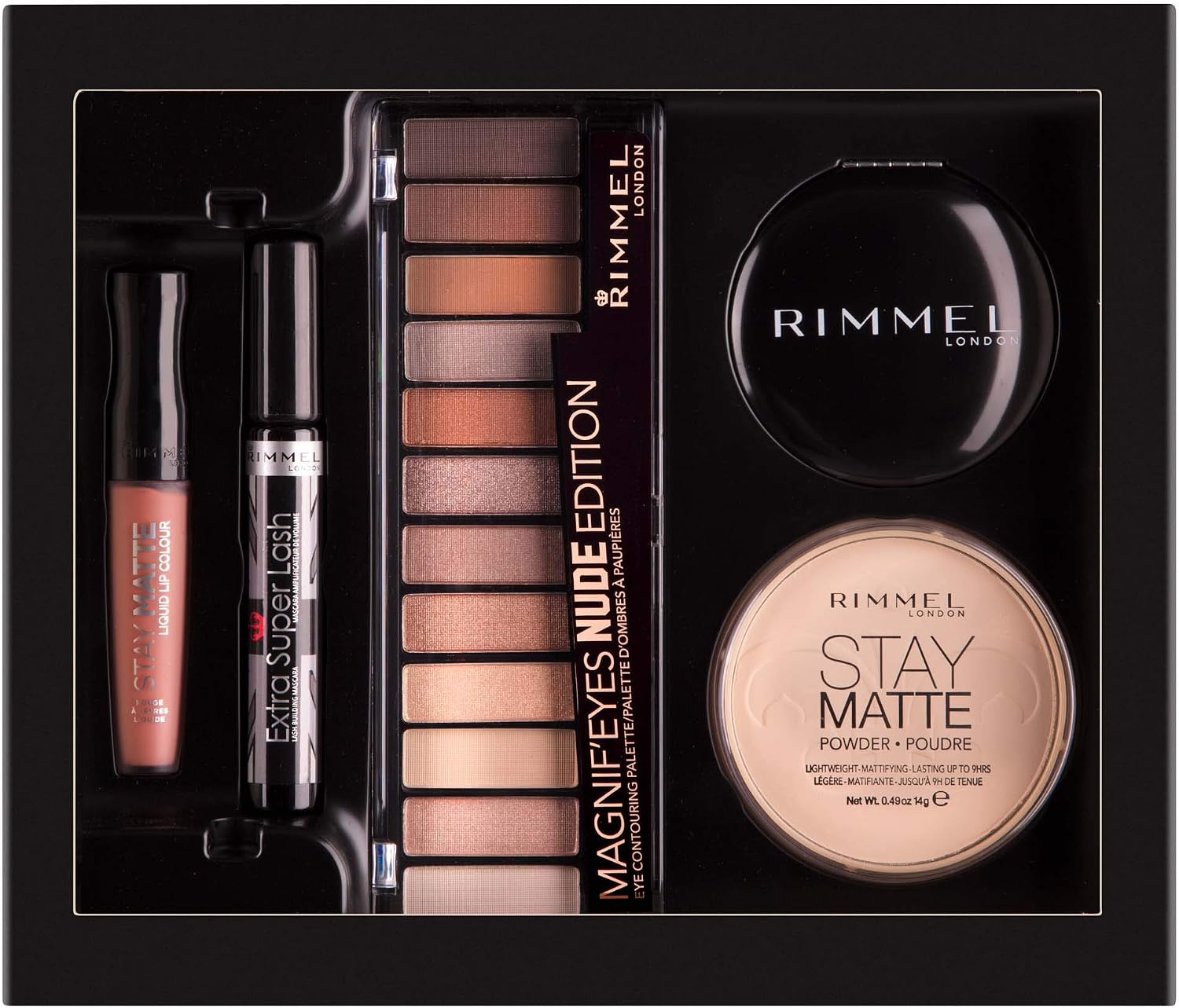 Rimmel The Ultimate Kit Gift Set with Compact Mirror (Stay Matte Powder ...
