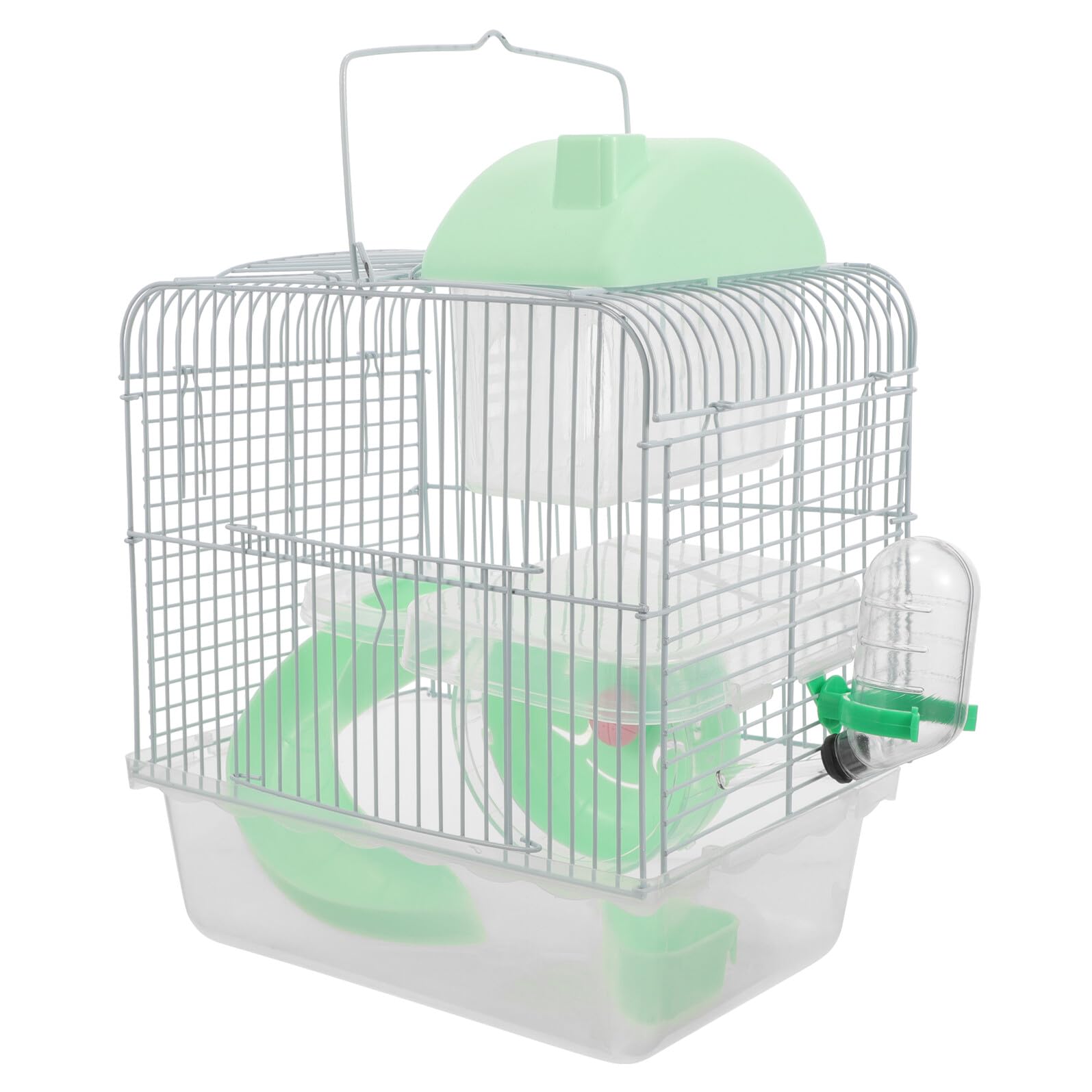 Doppelstöckiger Hamsterkäfig für Ratten aus Draht und Kunststoff