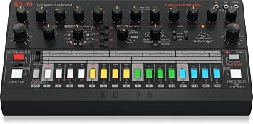 Behringer RD-78 Classic Analog Drum Machine with 15 Drum Sounds, 34 Rhythm Presets, 16-Step Sequencer for Music Production and Live Performance
