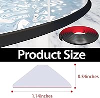 Vista 4 de Raycity Presa de agua de umbral de ducha, barrera de tira de agua para puerta de ducha y cocina, presa de ducha protectora para separación seca