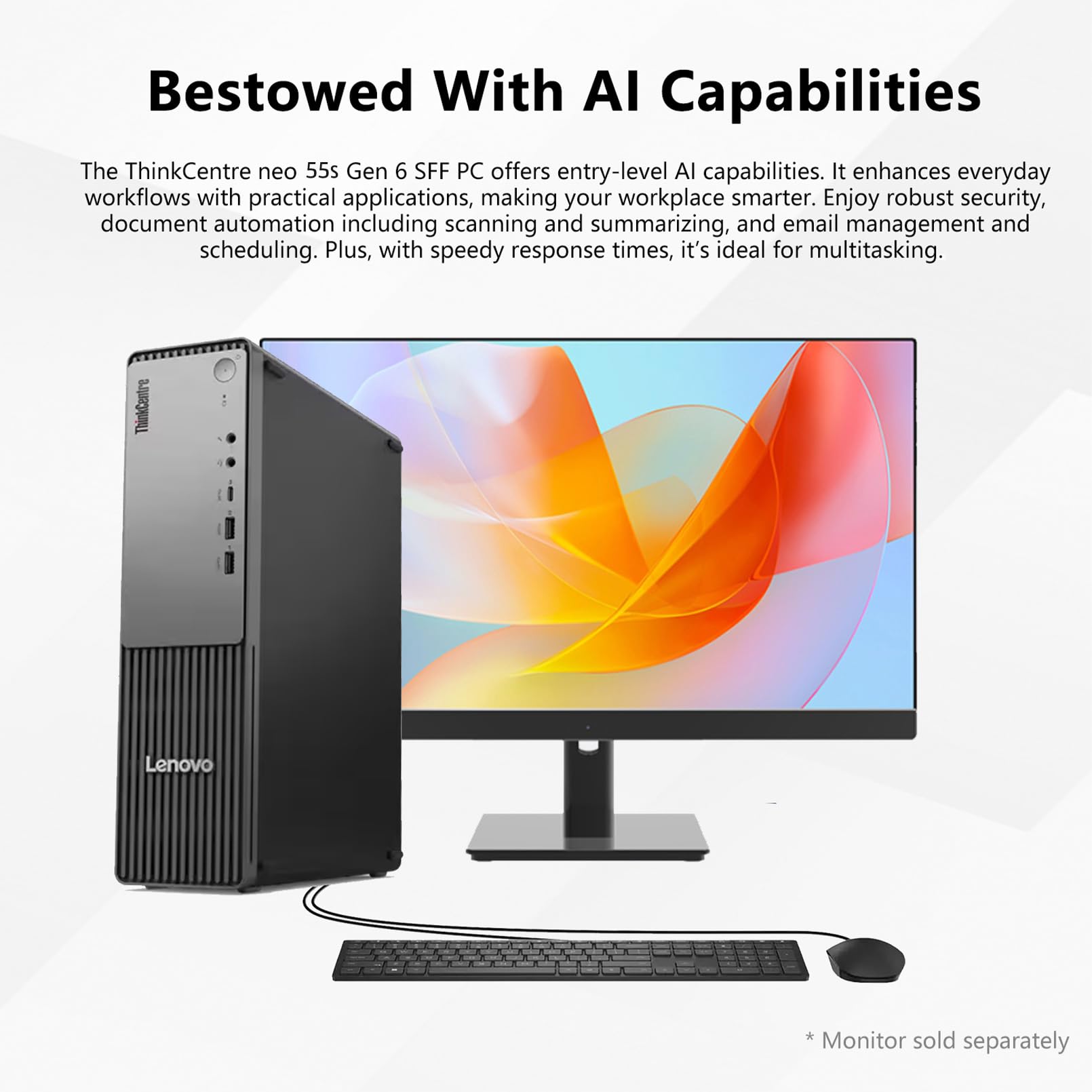 Amazon.com: Lenovo ThinkCentre Neo 55s SFF Business AI Desktop