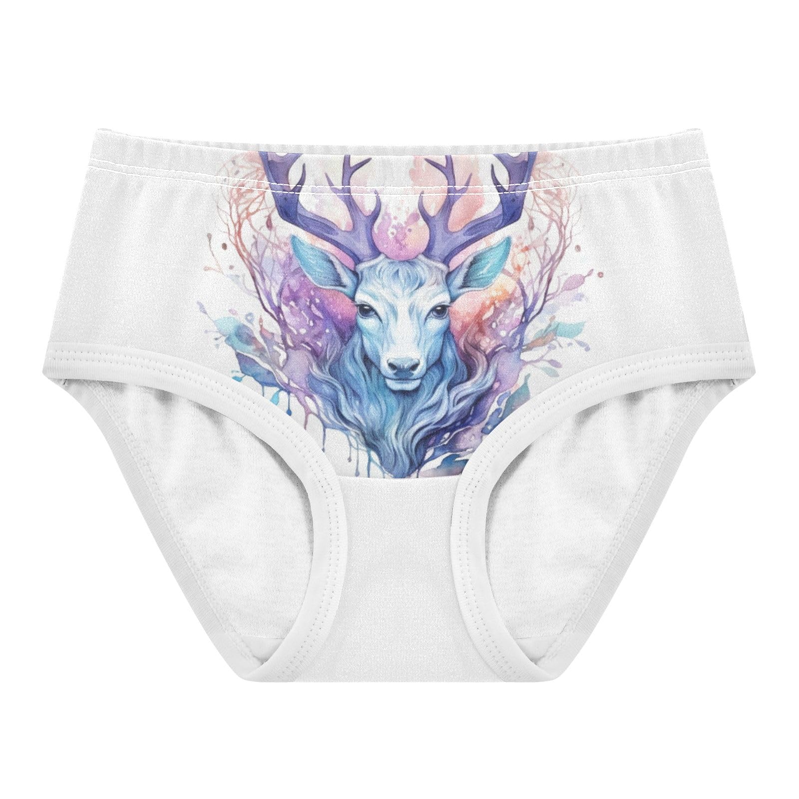 ALAZA Toddler Girls Cotton Hipster Underwear Soft Deer 10 2 Pack 2T