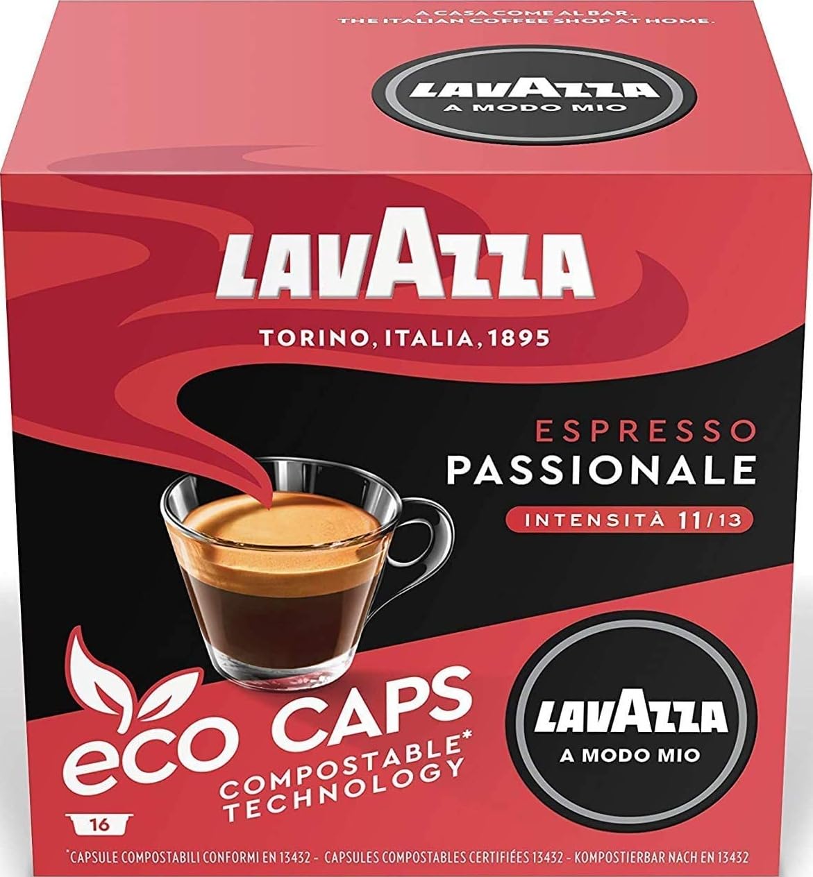 Lavazza Dark Modo Mio Eco Passionale Capsules