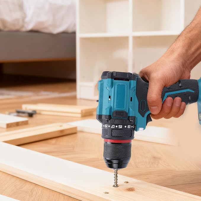 Taladro Atornillador Inalámbrico Luqeeg 55Nm 2 Velocidades 1300mAh miniatura 2