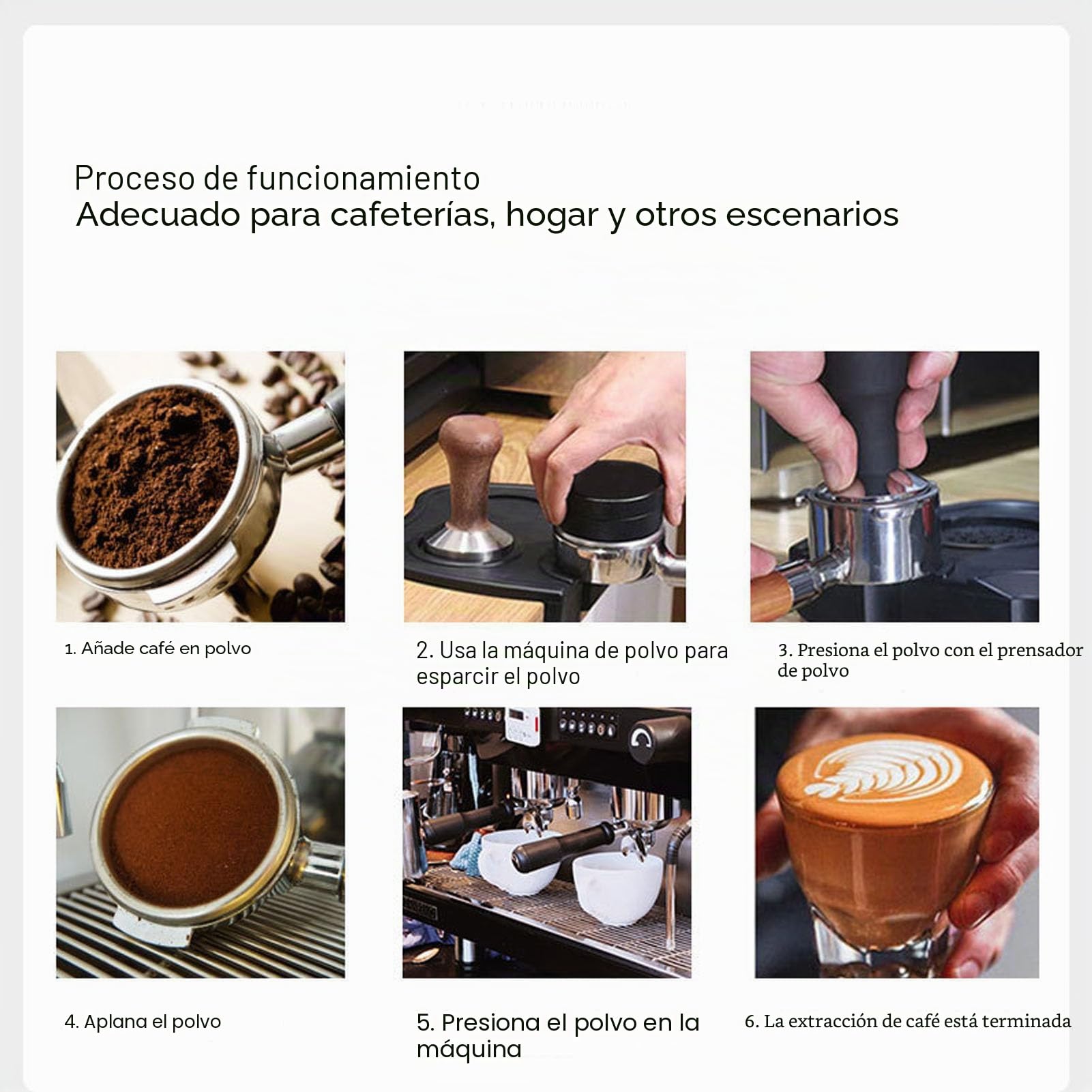 Garsent Portafiltro Desnudo sin Fondo de 51 Mm, para de 3 Orejas, Portafiltro de café, Accesorios de Espresso Extraíbles, Filtrado de Alta Eficiencia