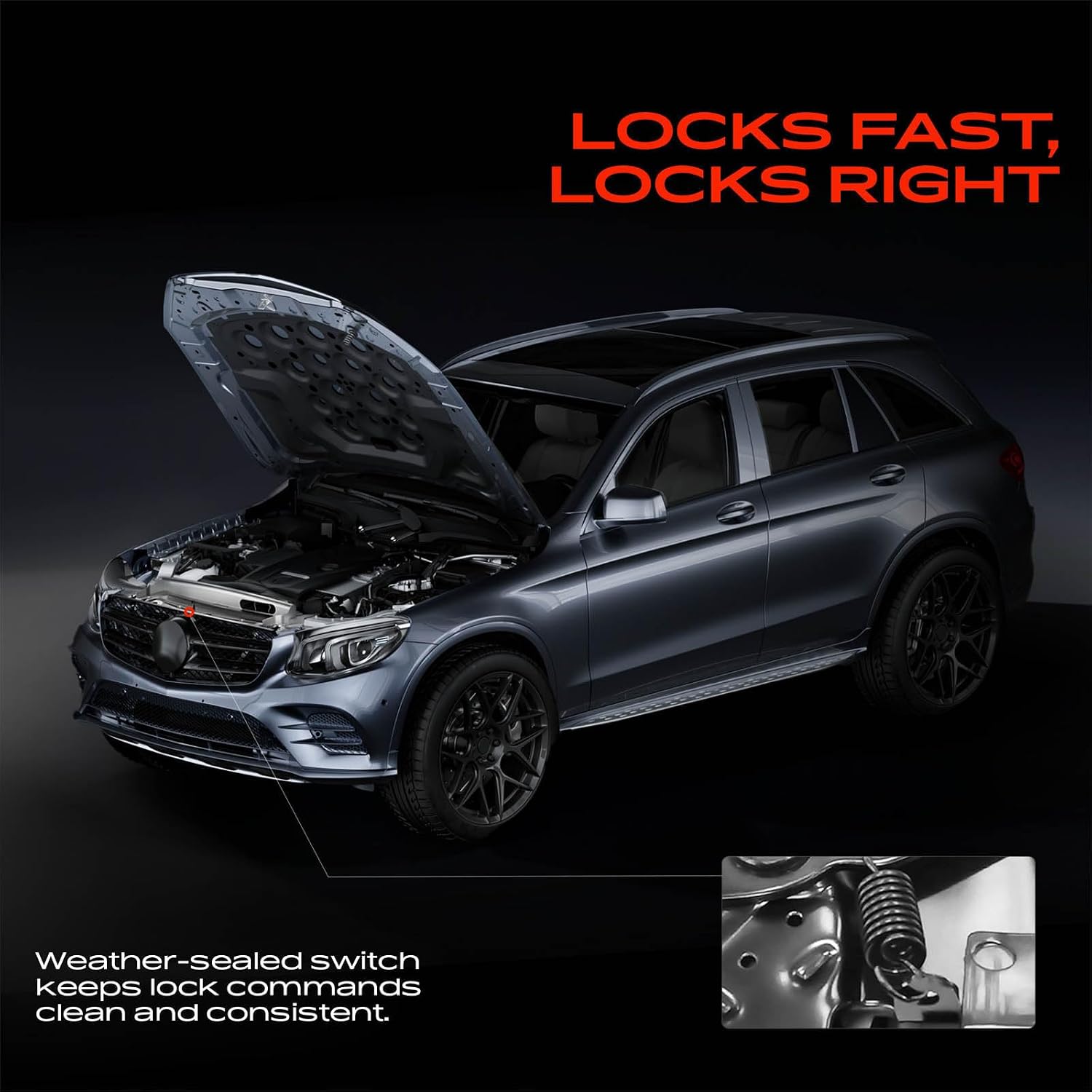 A-Premium Hood Latch Lock