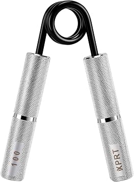 XPRT Fitness Hand Gripper Metal Grip Strengthener Wrist and Forearm Exerciser Power Gripper