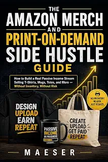 The Amazon Merch and Print-on-Demand Side Hustle Guide: How to Build a Real Passive Income Stream Selling T-Shirts, Mugs, Totes, and More - Without Inventory, Without Risk