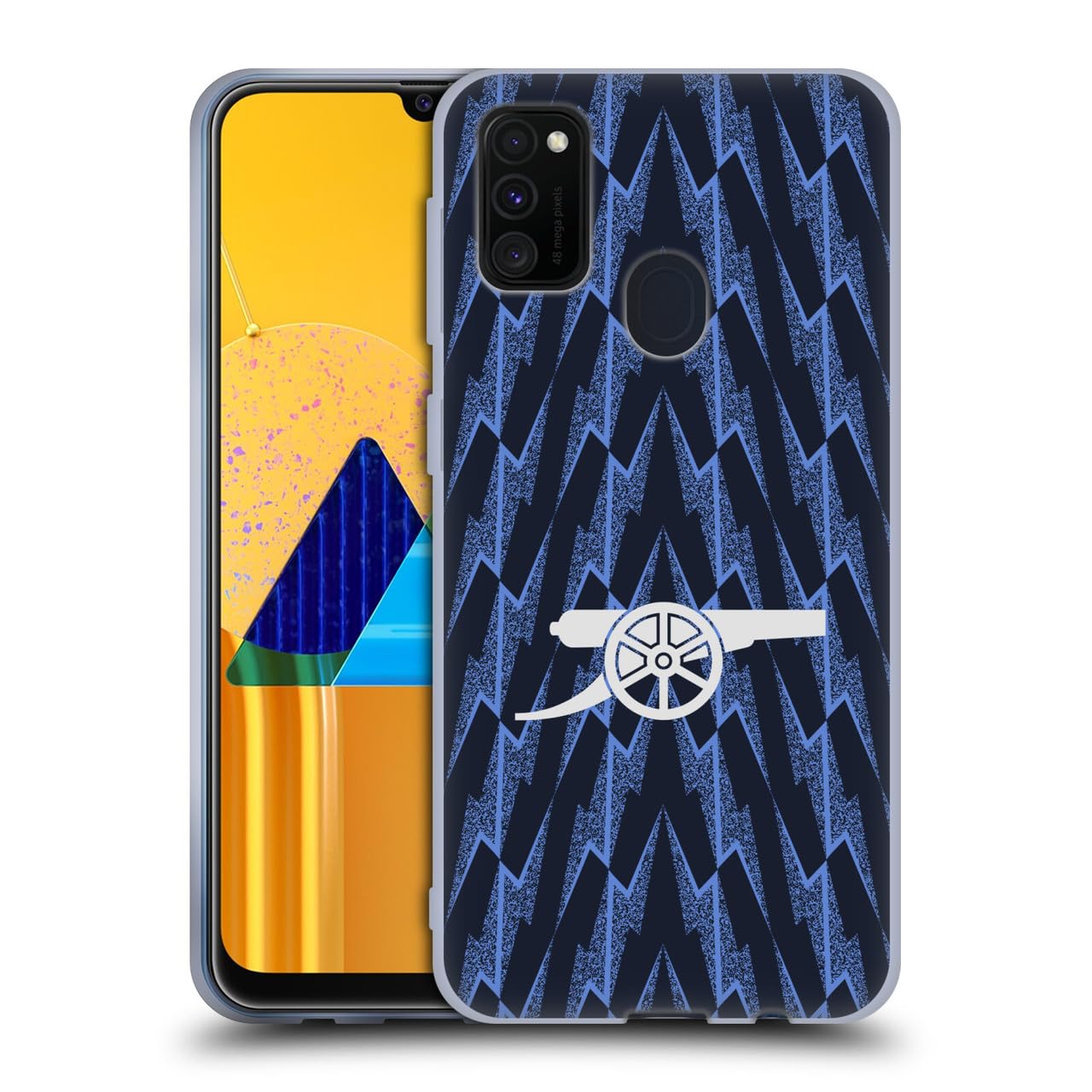Head Case Designs Officially Licensed Arsenal FC Away 2025/26 Kit Gel Case [Military Grade Protection] Compatible With Samsung Galaxy M30s (2019)/M21 (2020) — image 1