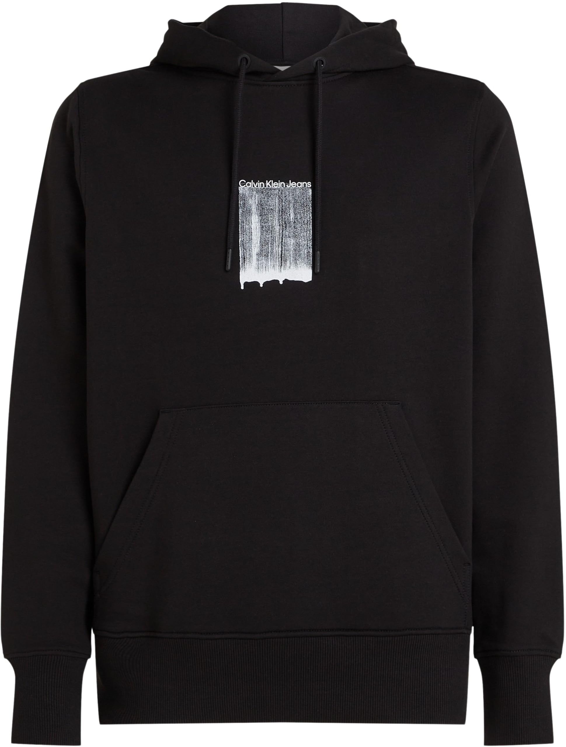 Calvin Klein Hoodie Hombre Brush Stroke Graphic de algodón