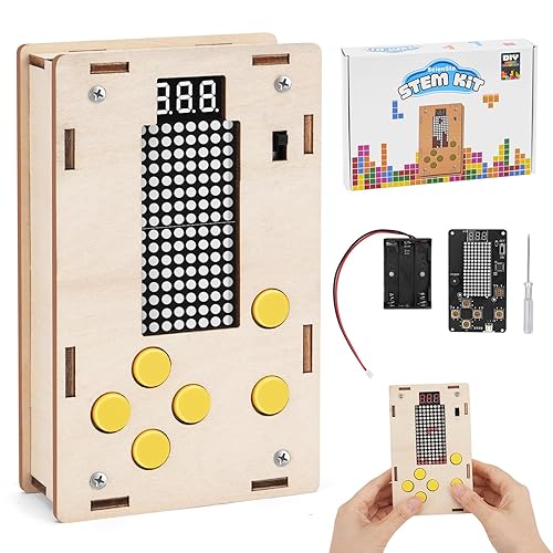 Eeasy-to-Assemble Game Console, Science Educational Building Crafts，STEM Projects for Kids