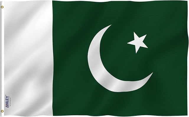 ANLEY Fly Breeze 3x5 Feet Pakistan Flag - Vivid Color and UV Fade Resistant - Canvas Header and Double Stitched - Islamic Republic of Pakistan Flags Polyester with Brass Grommets 3 X 5 Ft