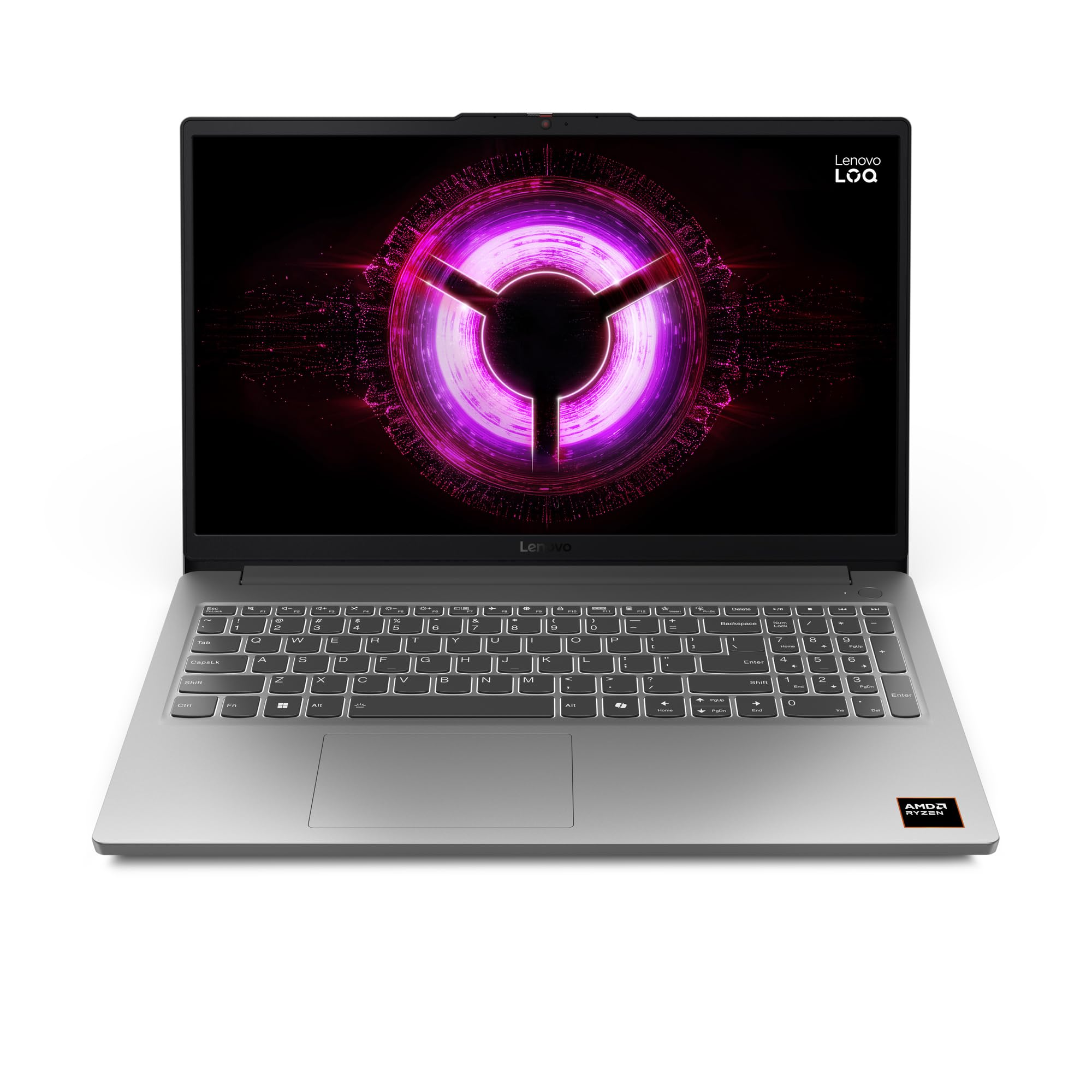 Lenovo LOQ Essential | 15.6 inch Full HD Gaming Laptop | AMD Ryzen 7 7735HS | NVIDIA GeForce RTX 4050 | 144Hz | 16 GB RAM | 512 GB SSD | Wi-Fi 6 | Windows 11 Home | Non-backlit Keyboard | Luna Grey