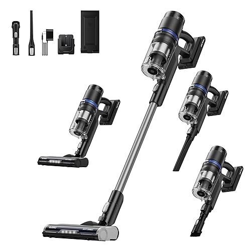 Eureka Cordless Vacuum Cleaner, Anti-Tangle Brushroll, Rechargeable Stick Vacuum, Lightweight