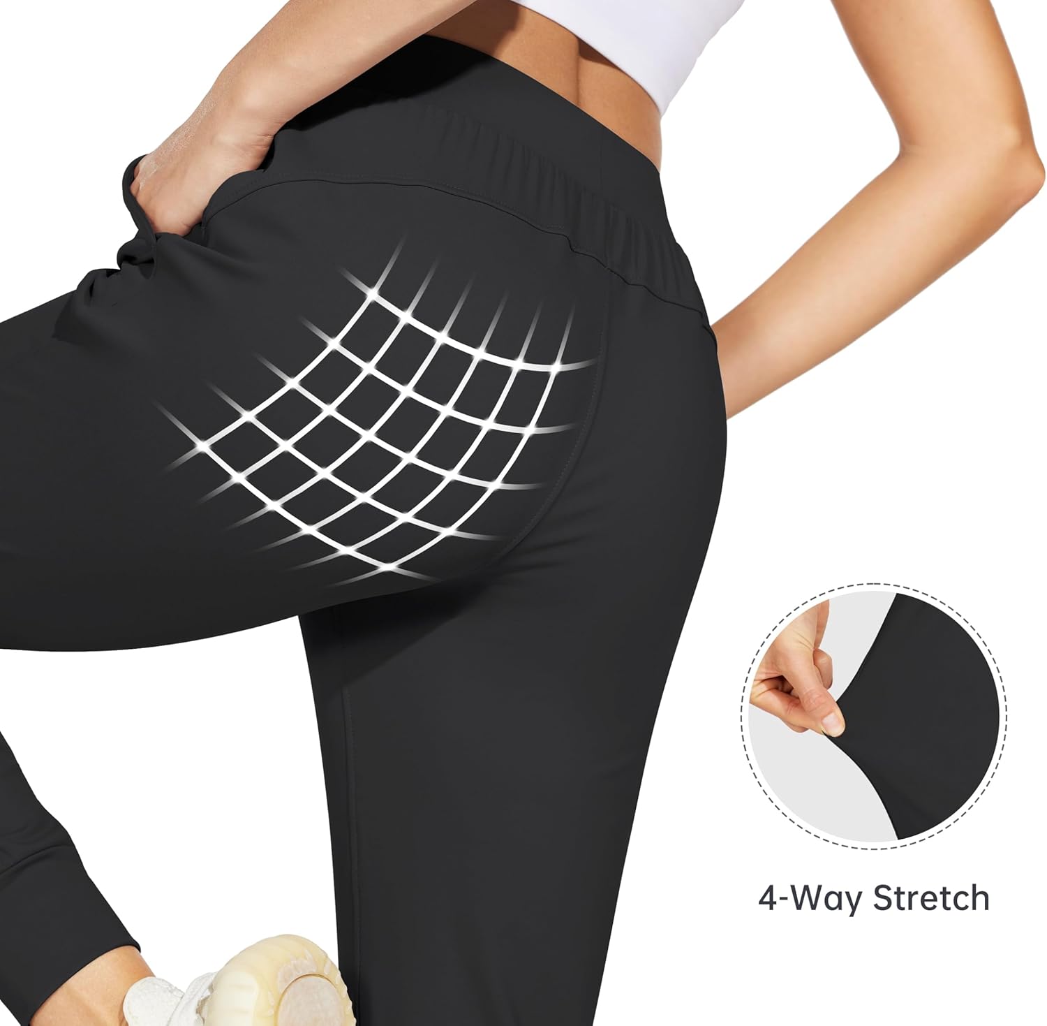 Willit Women's Joggers Pants Lightweight Athletic Sweatpants with Pockets Running Workout Casual Tapered Pants - Image 6