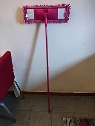 Scoppa Mop In Microfibra Euronovita - Bastone Telescopico, Panno Lavabile, Cattura Polvere, Per Pavimenti Lisi - Foto 5