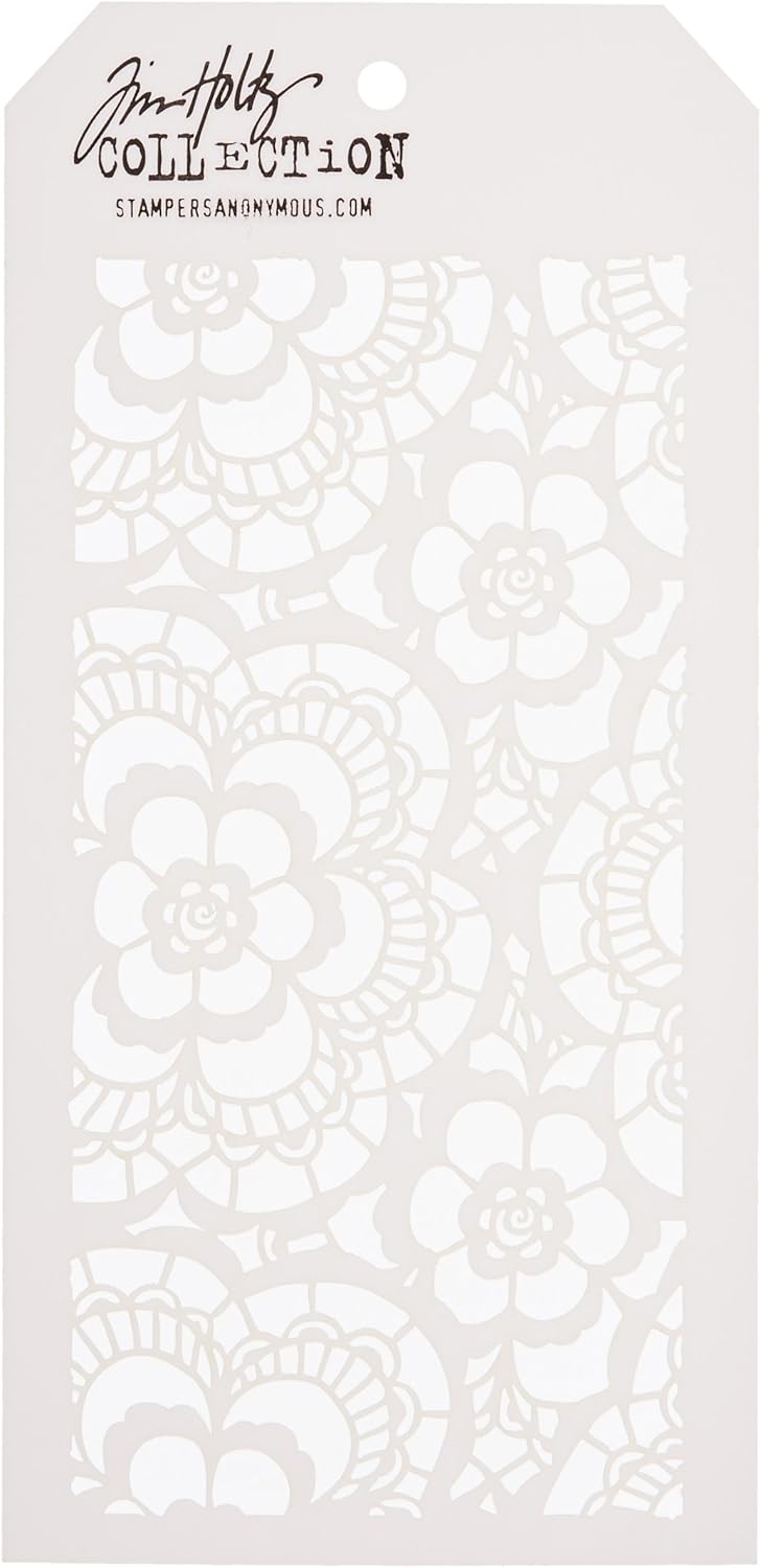 Stampers Anonymous Tim Holtz Layered Lace Stencil, 4.125" x 8.5" Arts