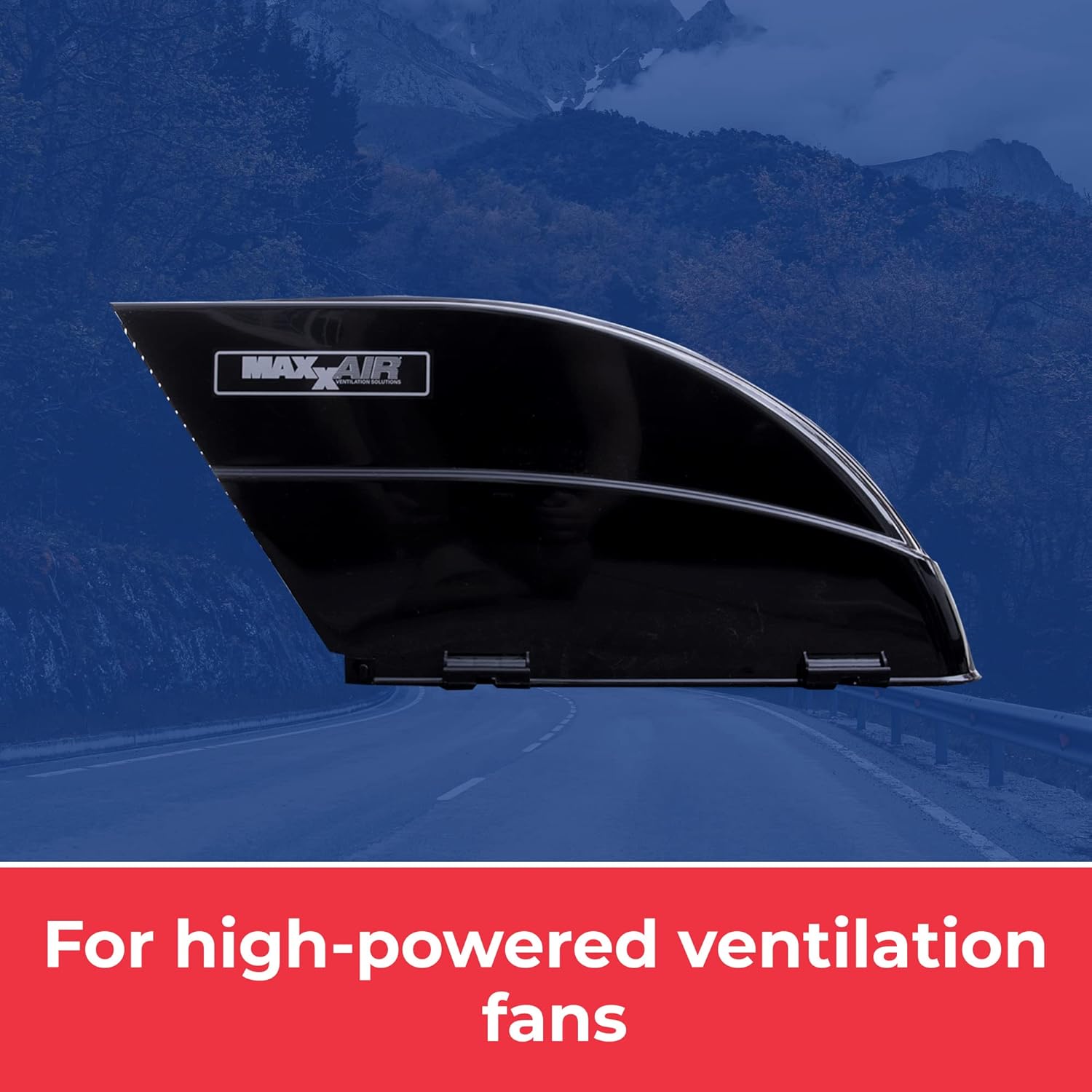 MAXXAIR FANMATE 00-955002 Fan/Vent Cover with EZ Clip Hardware, Constant Airflow, Super Tough, Black